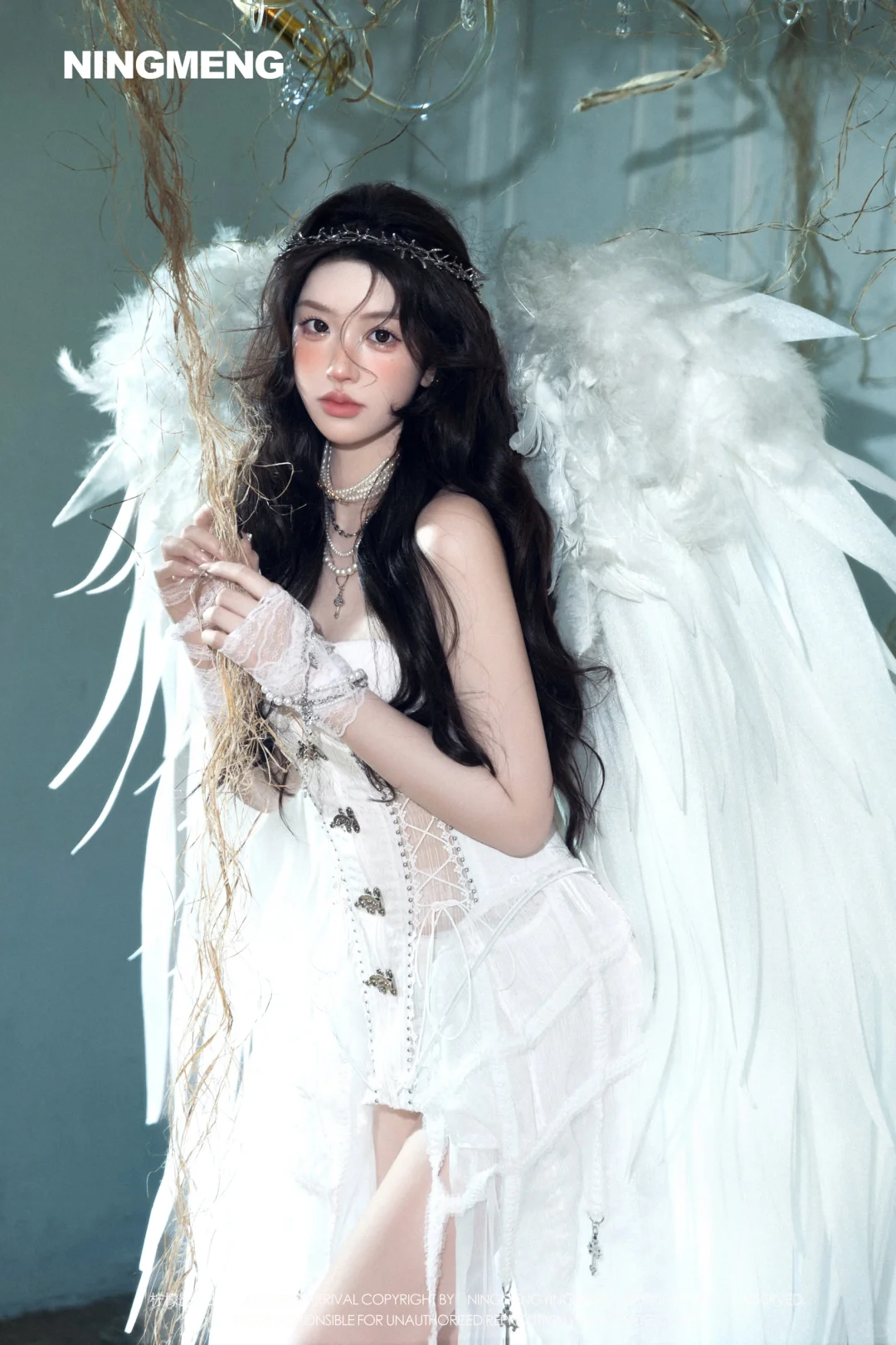 天使降临人间｜杭州纯欲氛围感天使少女写真