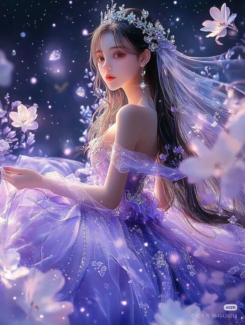 梦幻| 紫色 唯美动漫头像贴纸