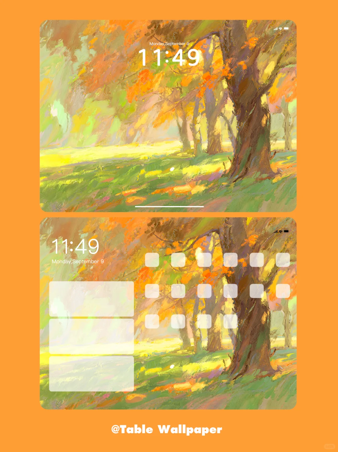 听风看树｜印象风油画壁纸Z432