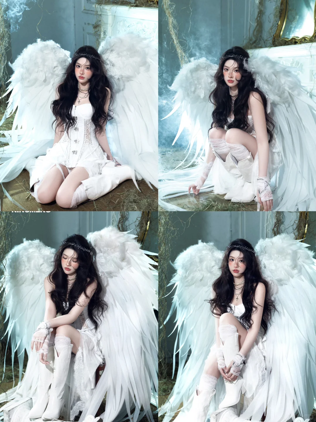 天使降临人间｜杭州纯欲氛围感天使少女写真