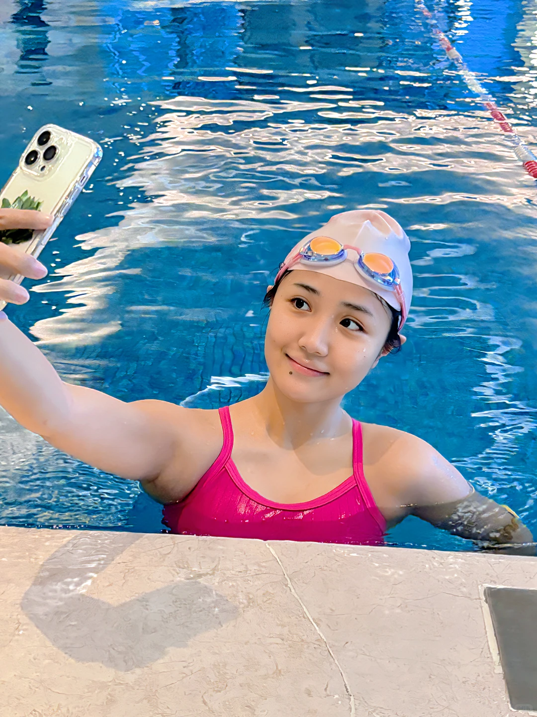 试试游泳和教练这么拍～