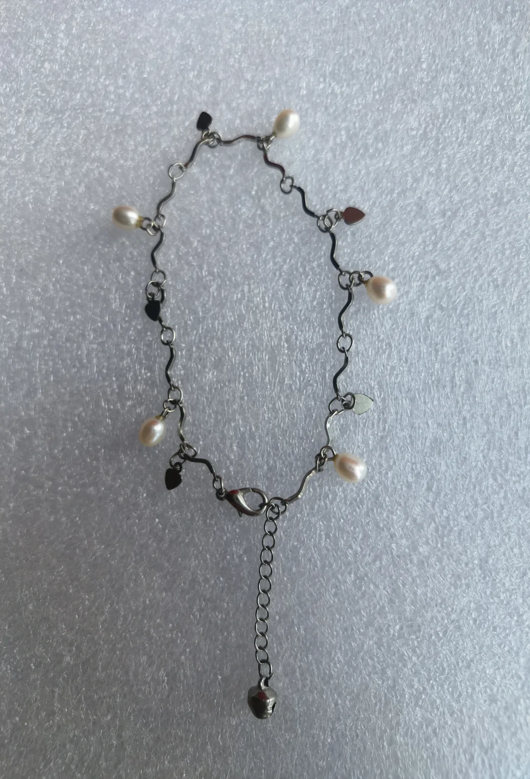 白色天然珍珠脚链！秒杀价38元每条包邮！购