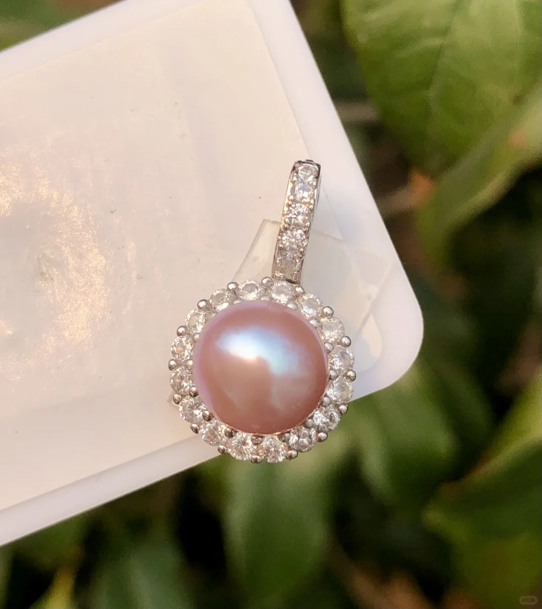 🛫38‼️9mm天然珍珠纯银吊坠