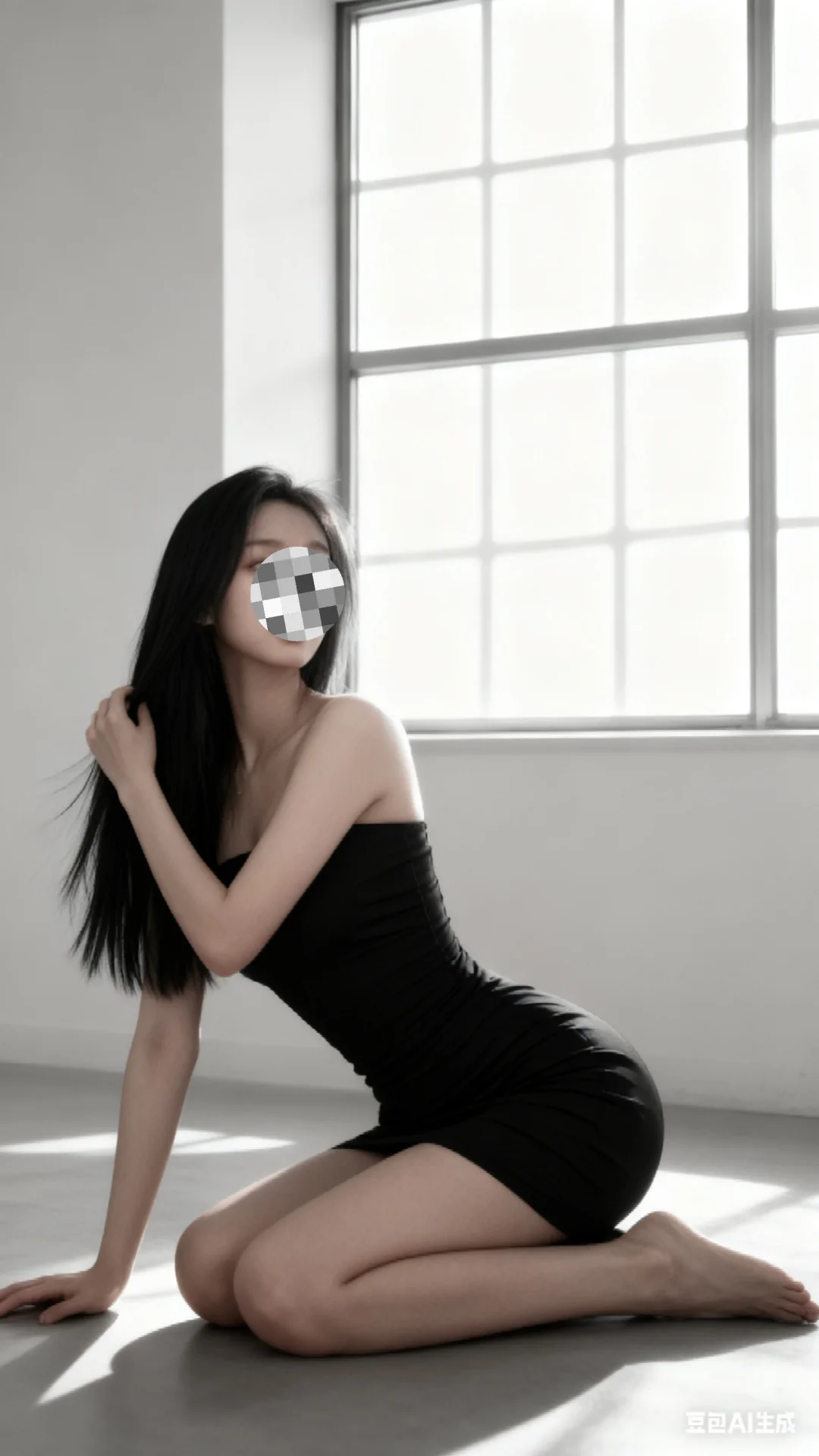 Ai修图，低饱和御女钓系