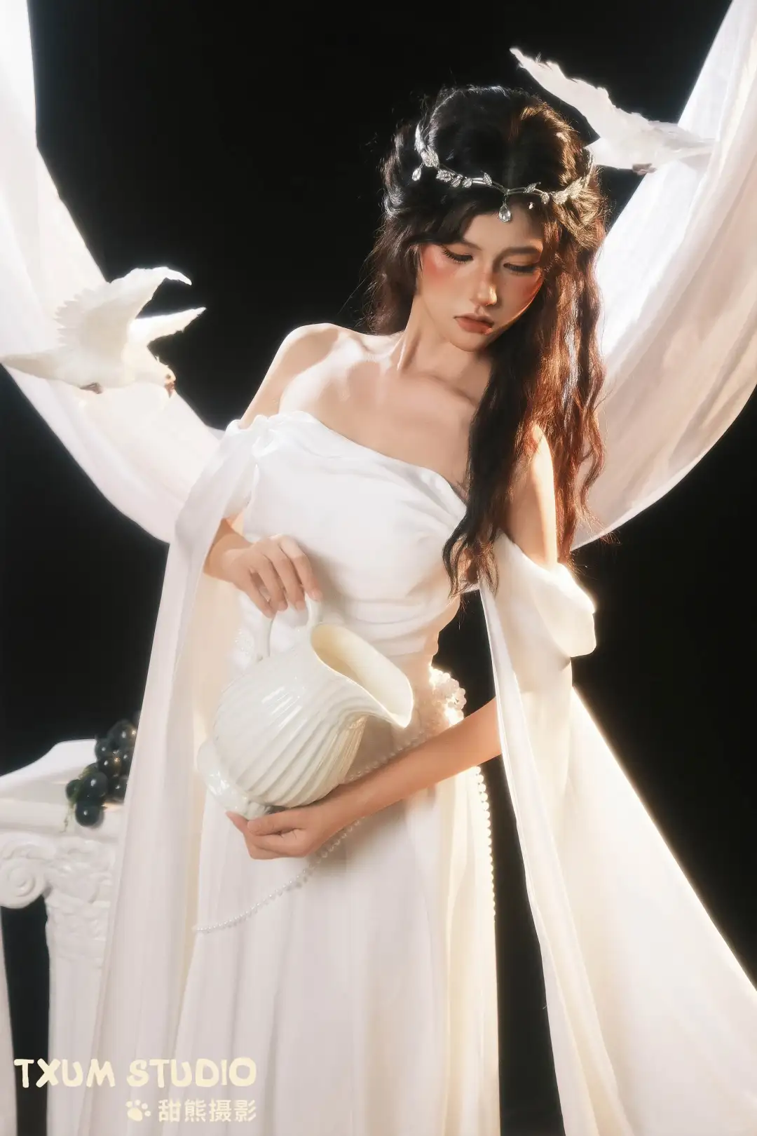 神圣感天使写真🎀神明女孩的超凡之美!