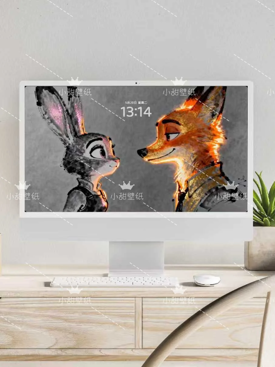 疯狂动物城壁纸 | My Love 朱迪 & 尼克