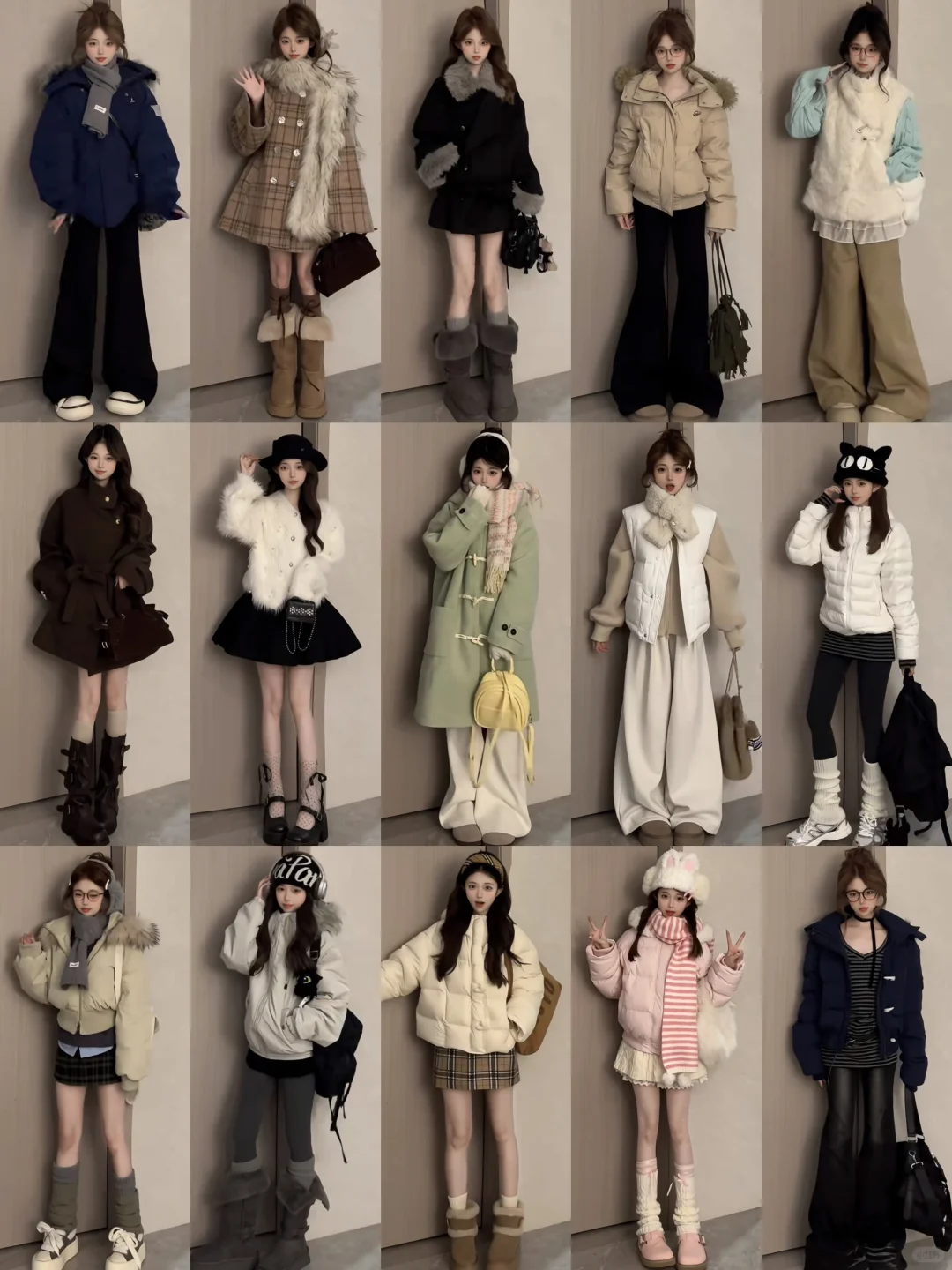 4️⃣0️⃣套｜秋冬甜妹穿搭look～