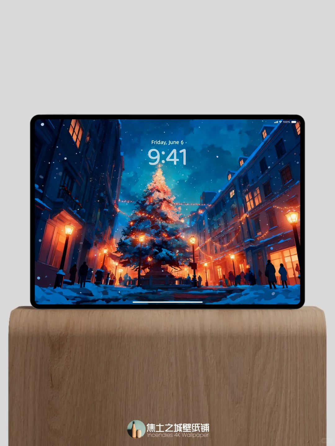 壁纸 | 雪夜的圣诞，有暖灯亮起