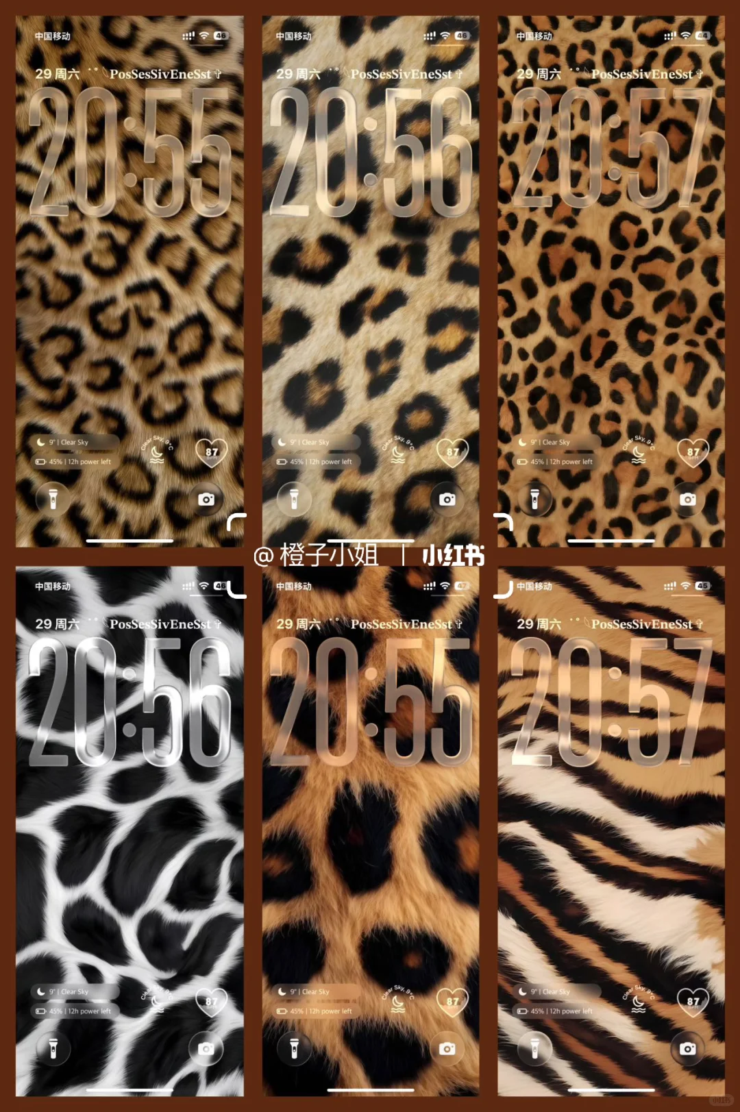 超辣妹的豹纹壁纸🐆