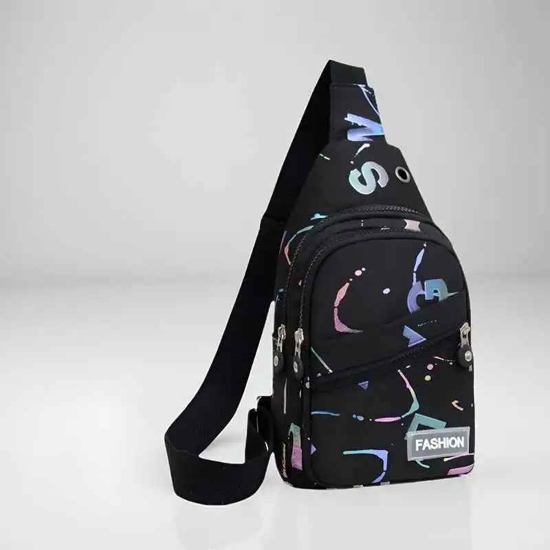 胸包女韩版休闲运动单肩包轻便旅行胸前包时