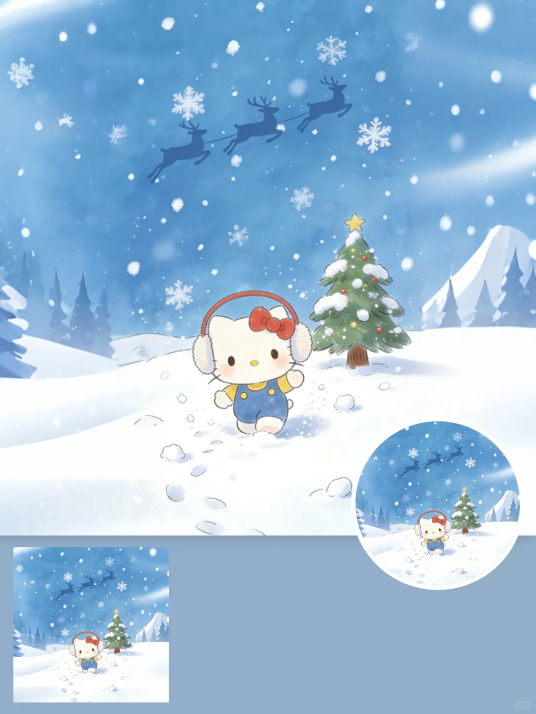 💖Hello Kitty冬日里的小确幸|壁纸