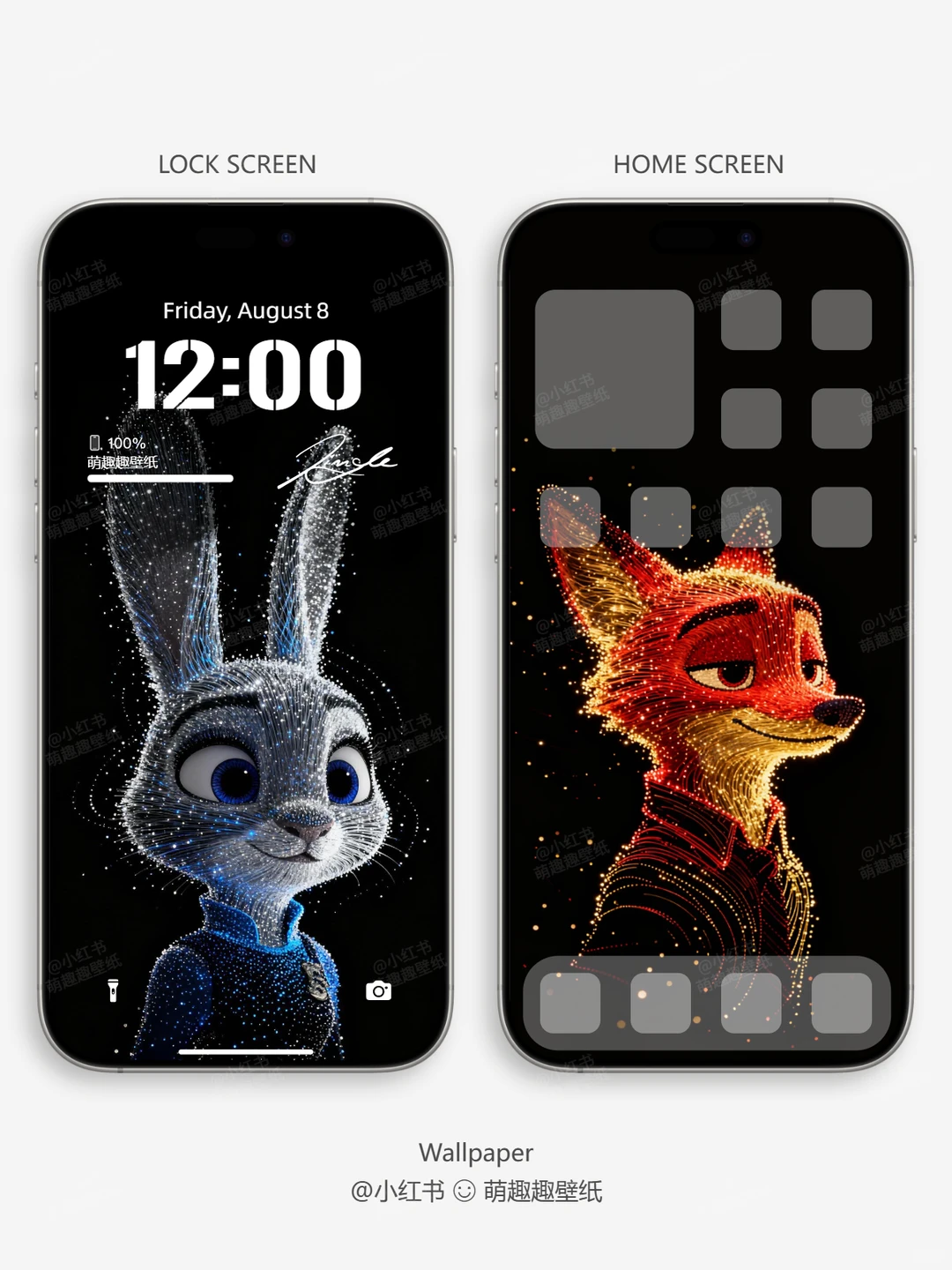 尼克朱迪壁纸🦊🐰情侣壁纸💫手机壁纸