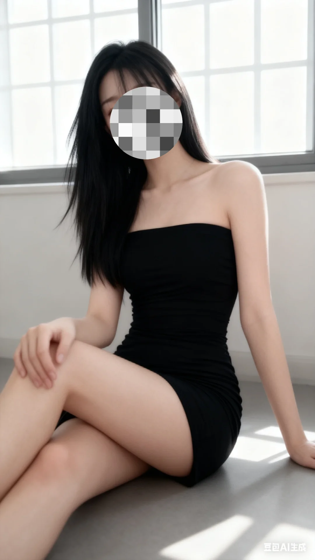 Ai修图，低饱和御女钓系