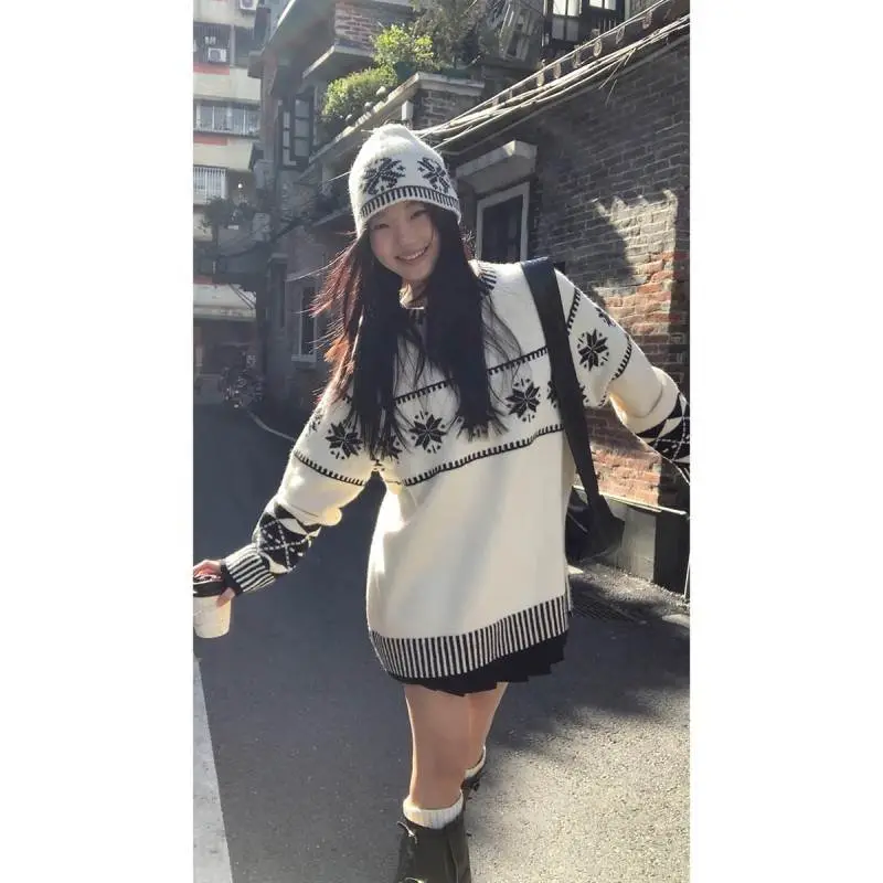 送你一件红人馆毛衣女款2025新款冬季