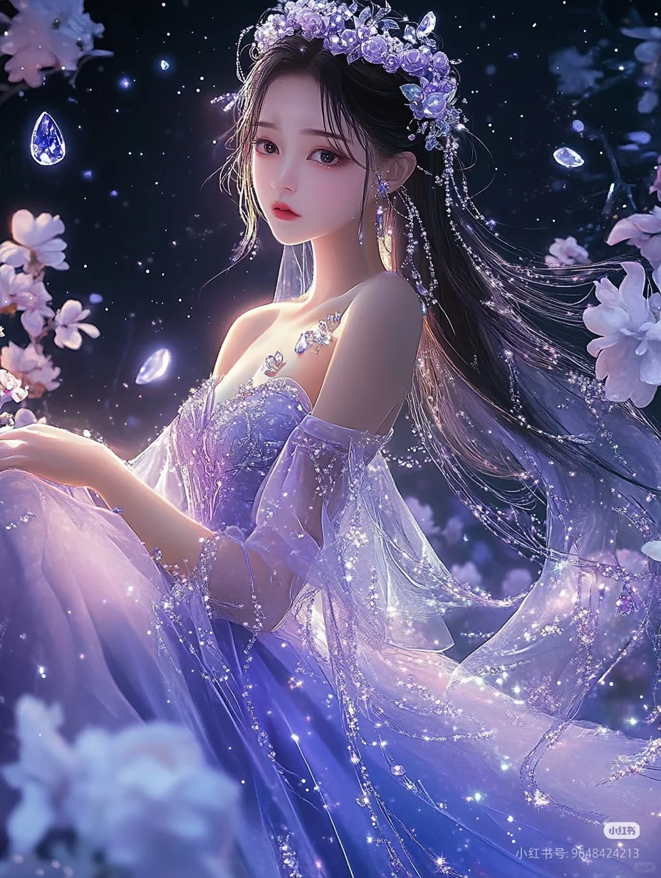 梦幻| 紫色 唯美动漫头像贴纸