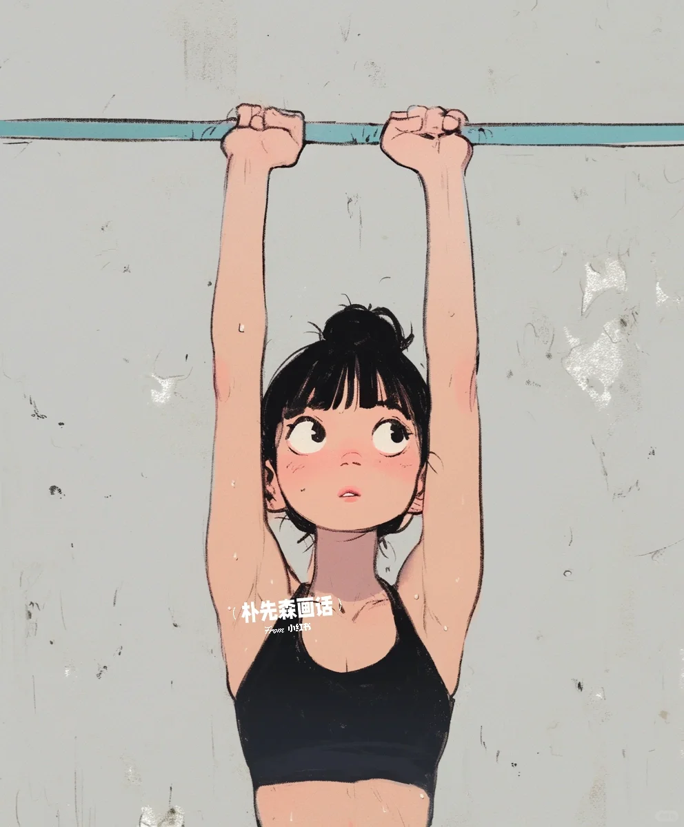 健身女孩头像·力量感女生今天练了！