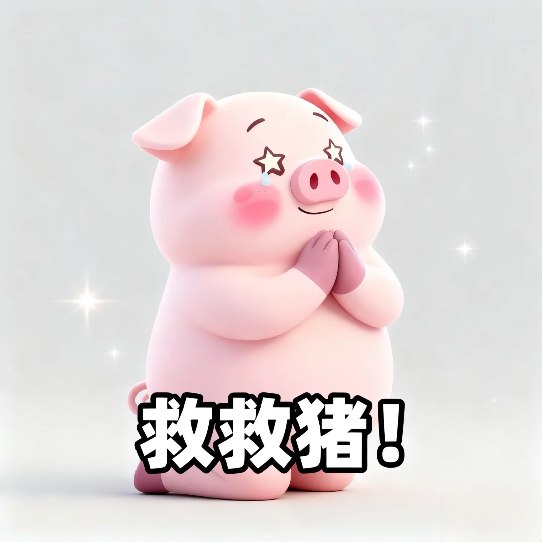 小肥猪表情包～天塌了！我撑住！