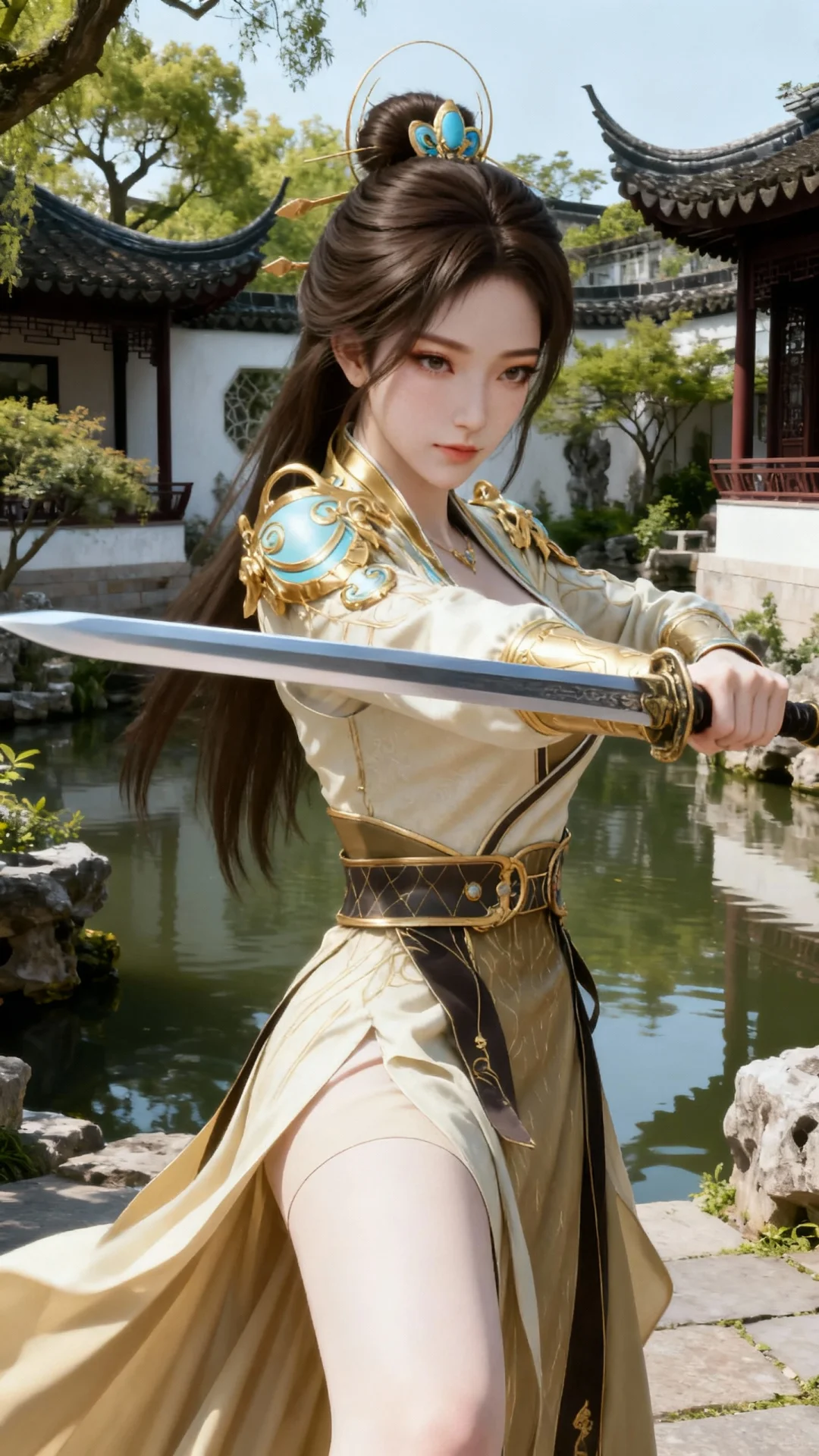 国漫女神｜姚曦遮天高清AI二次元动漫壁纸