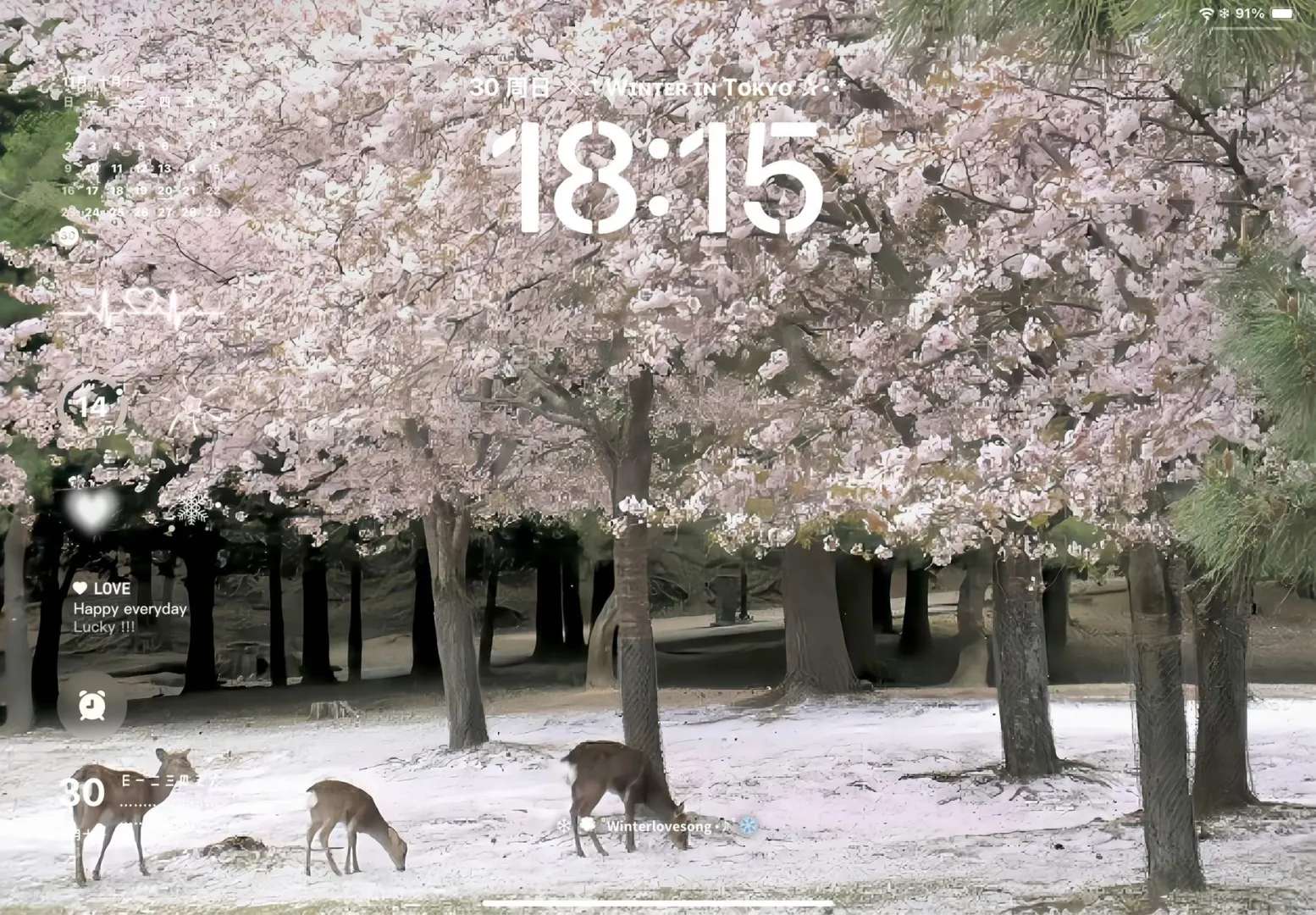 冬日可爱风iPad壁纸~