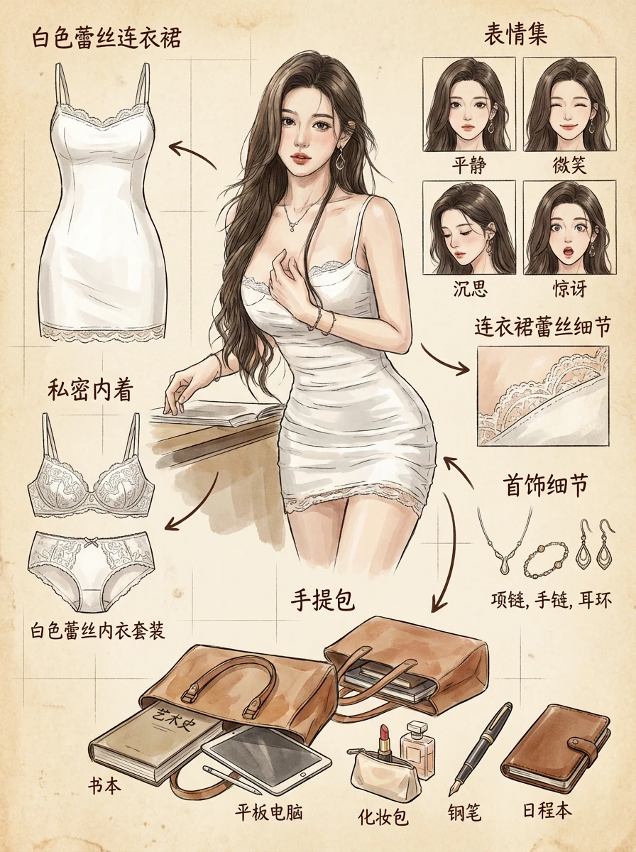 看看女神日常的内搭~细节拉满