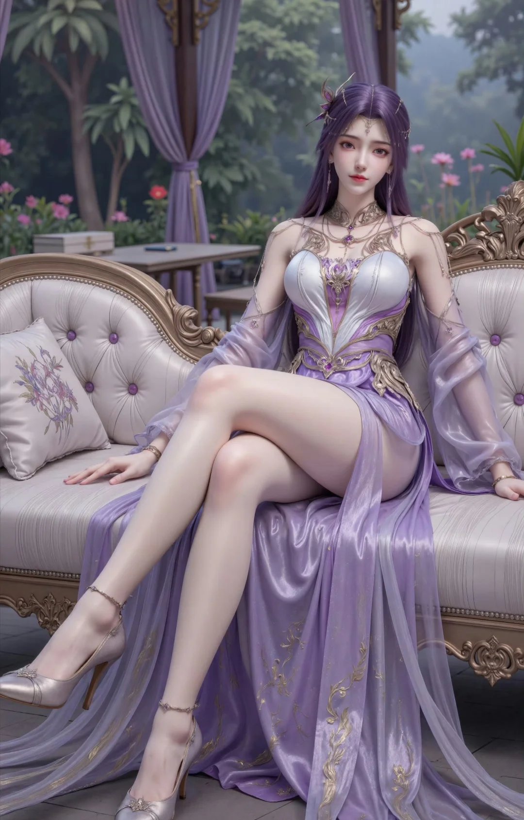 国漫女神性感美腿对比，好身材大长腿高颜值