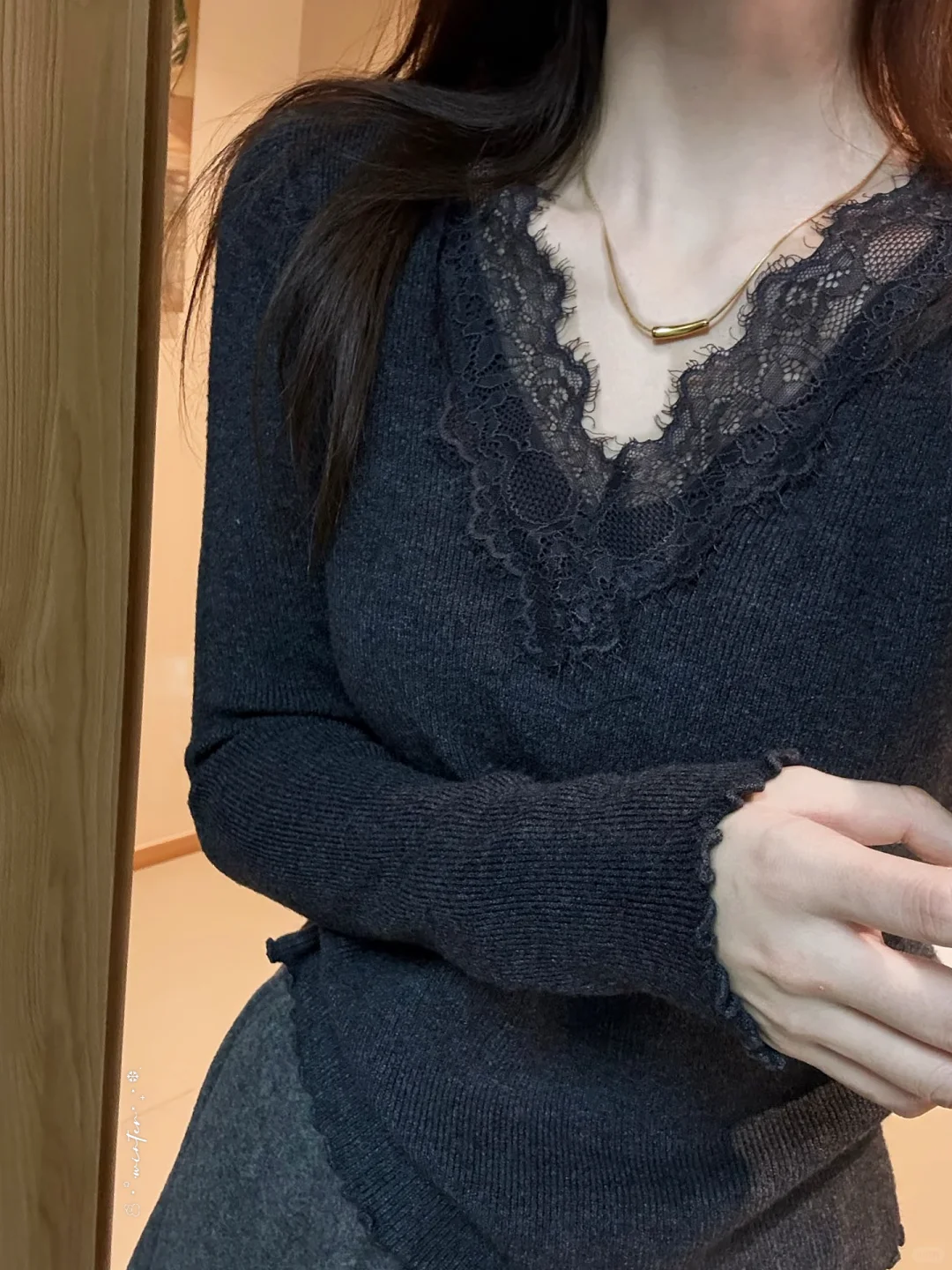 不愧是蕾丝打底～设计太懂女生啦