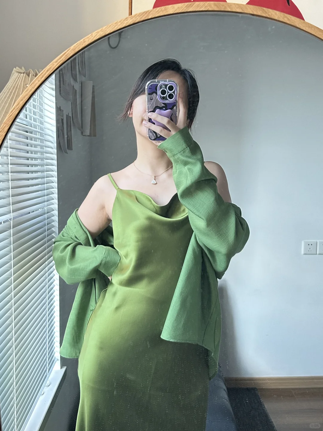 🍏好爱绿色！爱深深浅浅绿色💚连衣裙和衬衫