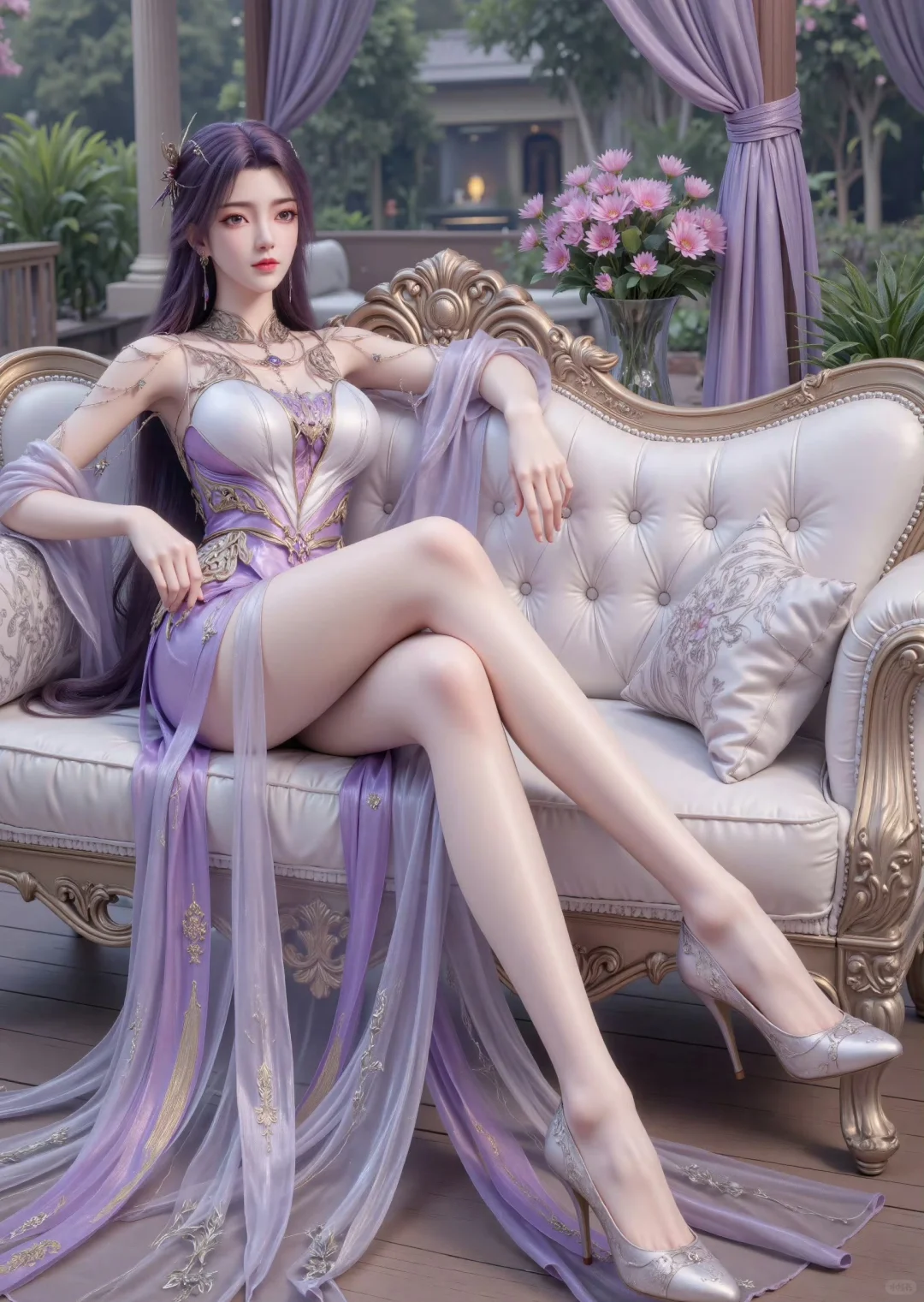 国漫女神性感美腿对比，好身材大长腿高颜值