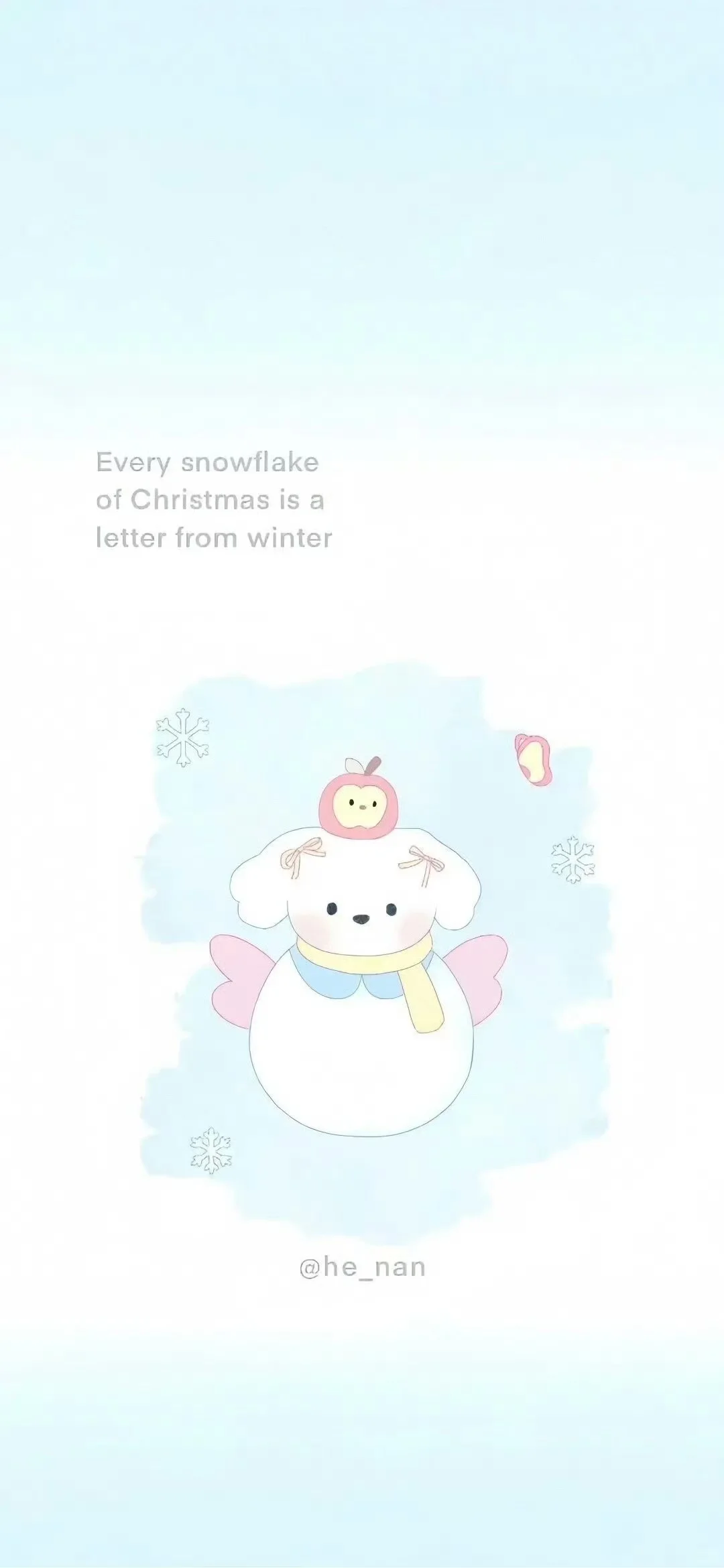 𝗪𝗲𝗖𝗵𝗮𝘁 |韩系ins风可爱蓝色系壁纸