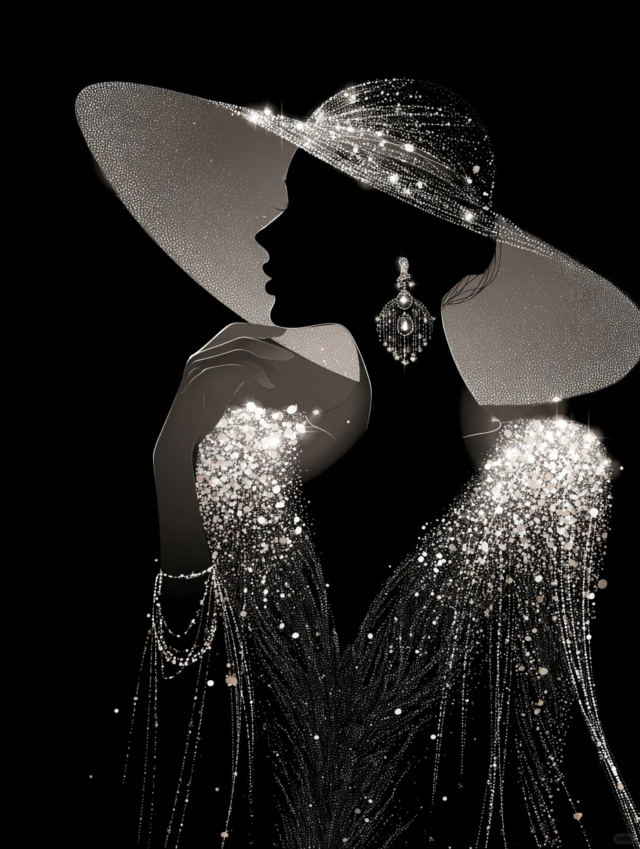 AI美女-闪闪发光的女孩