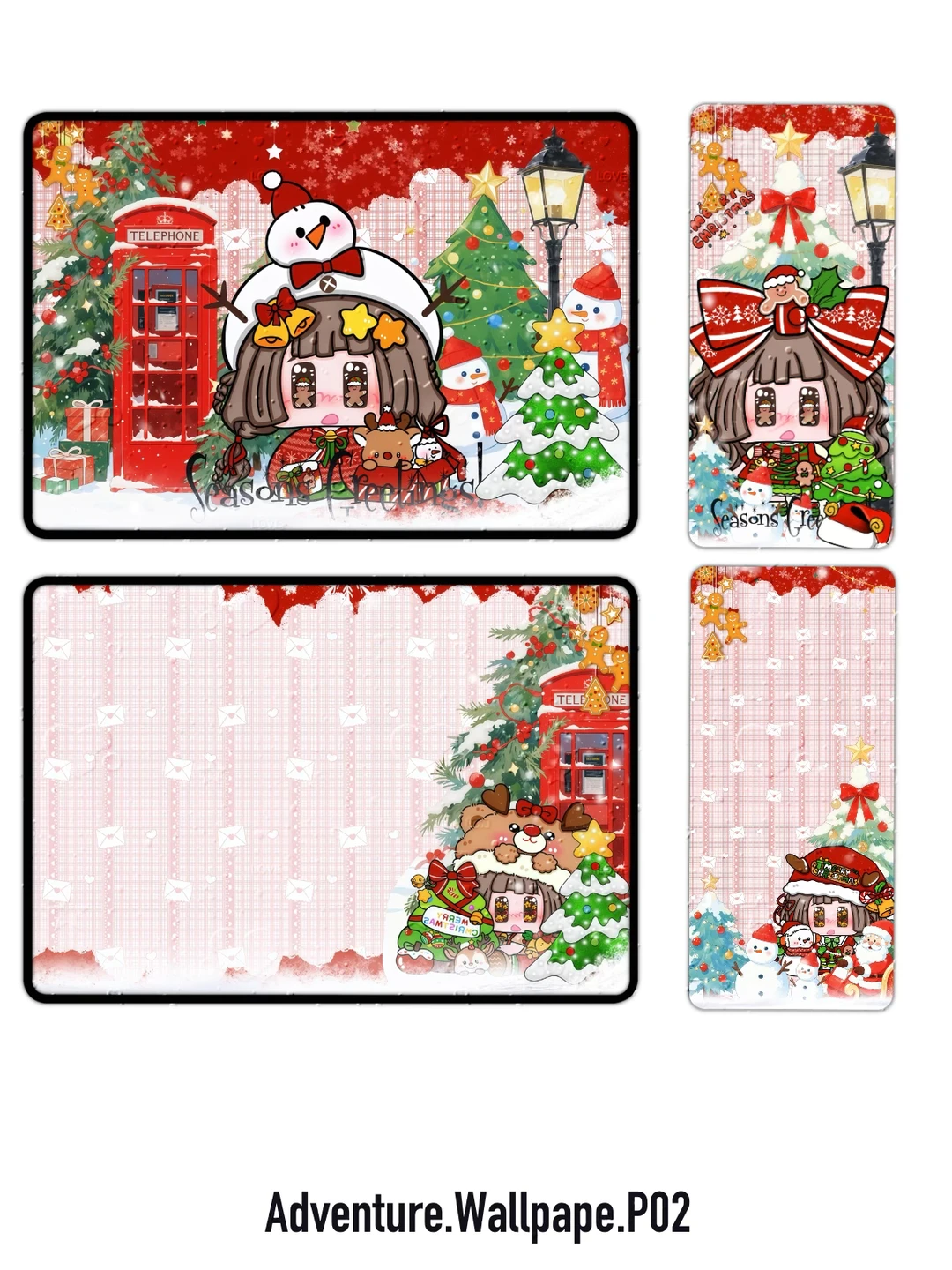 过圣诞节啦🎄❄️可爱的酱酱壁纸～