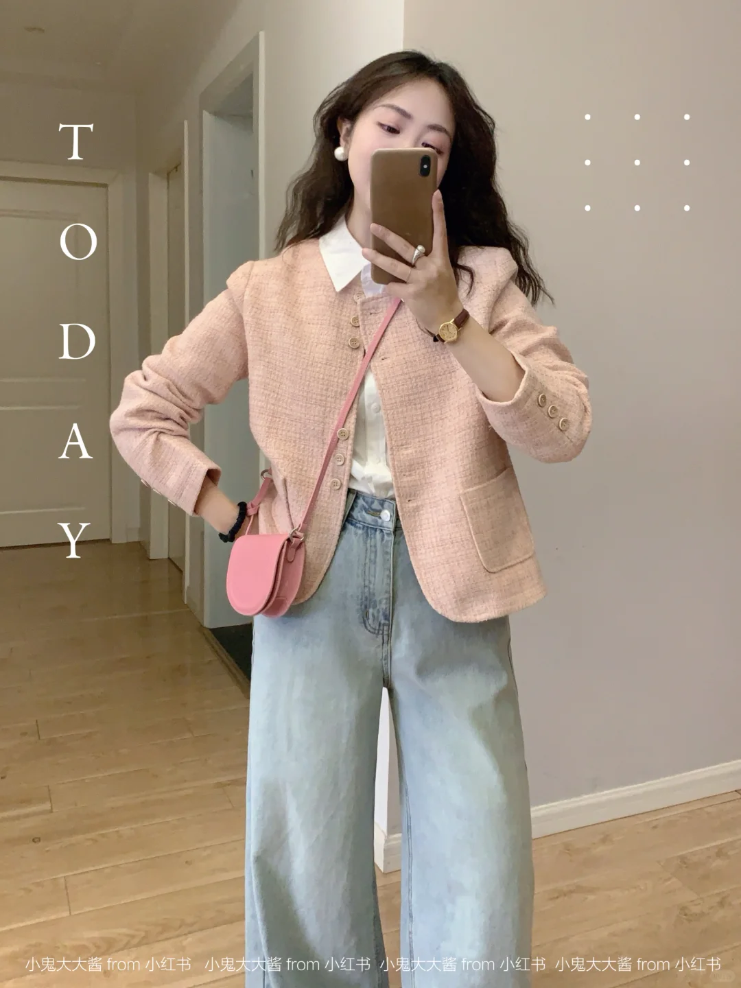 浅春系通勤🌸小香风外套+牛仔裤温柔又松弛～