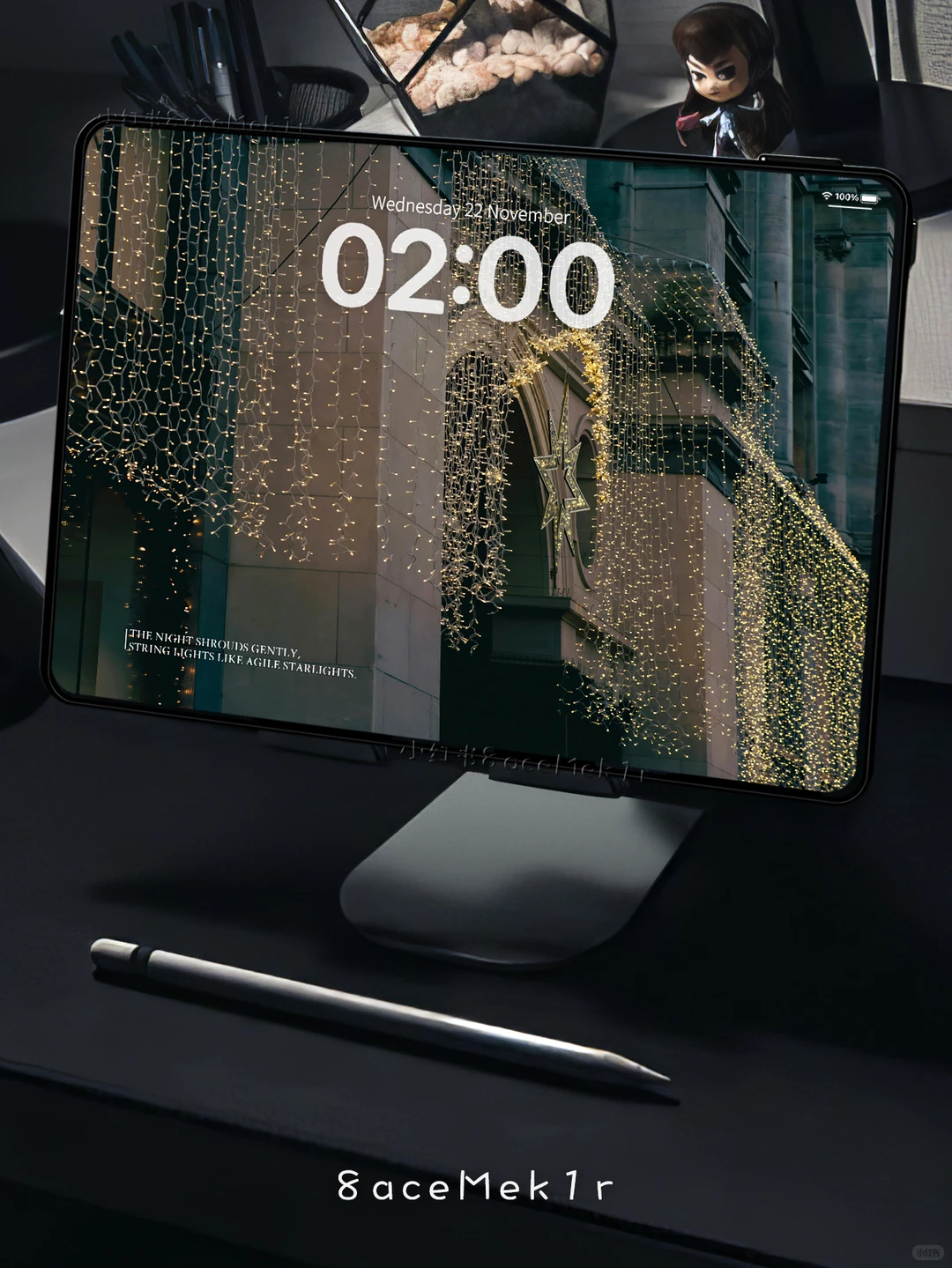 于城市一隅，赴一场星河之约.iPad壁纸