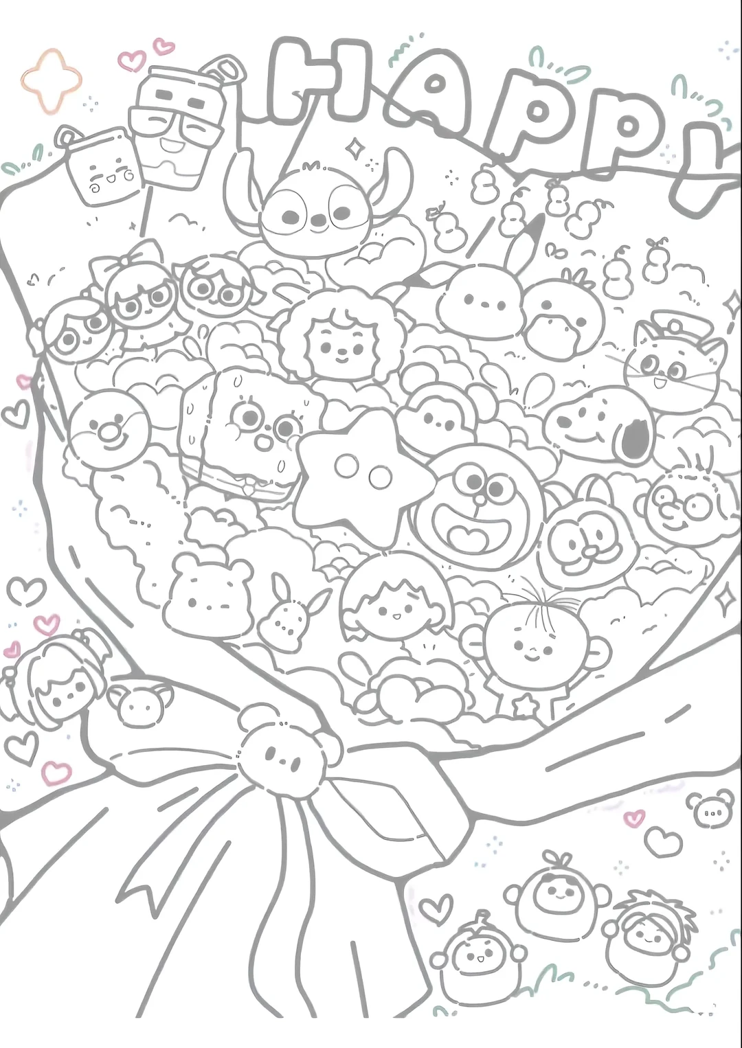 今日画画填色分享🙋摸鱼线条必备