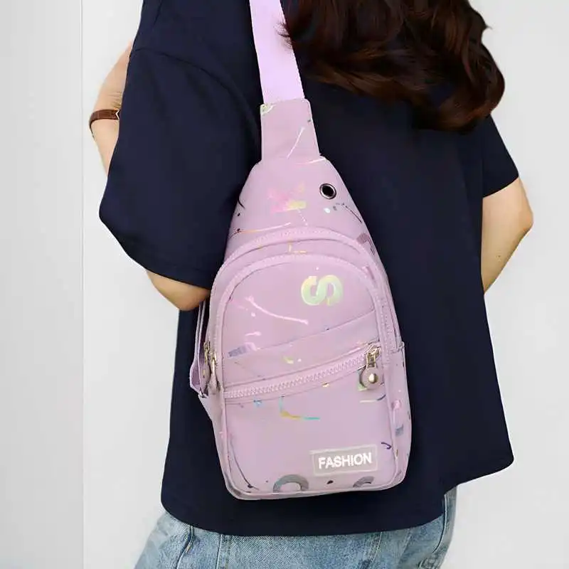 胸包女韩版休闲运动单肩包轻便旅行胸前包时