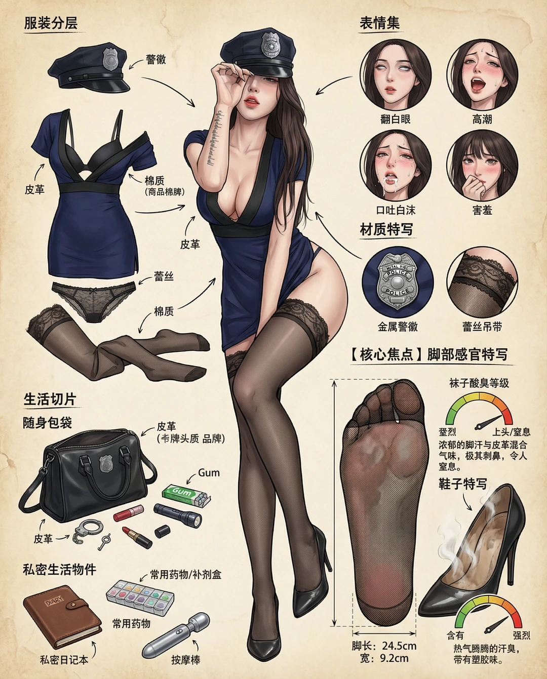 分解穿搭黑色系