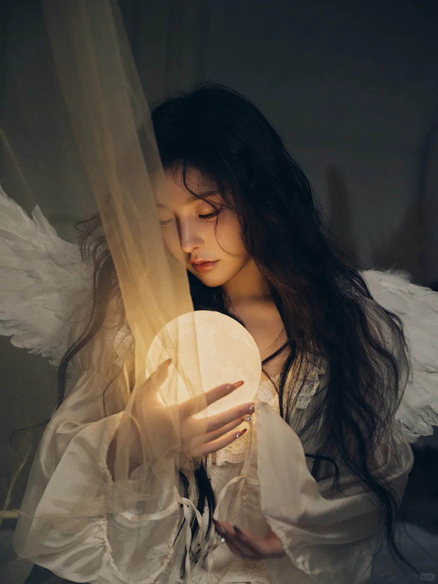 必拍❗所有女生都无法抗拒的光影天使写真