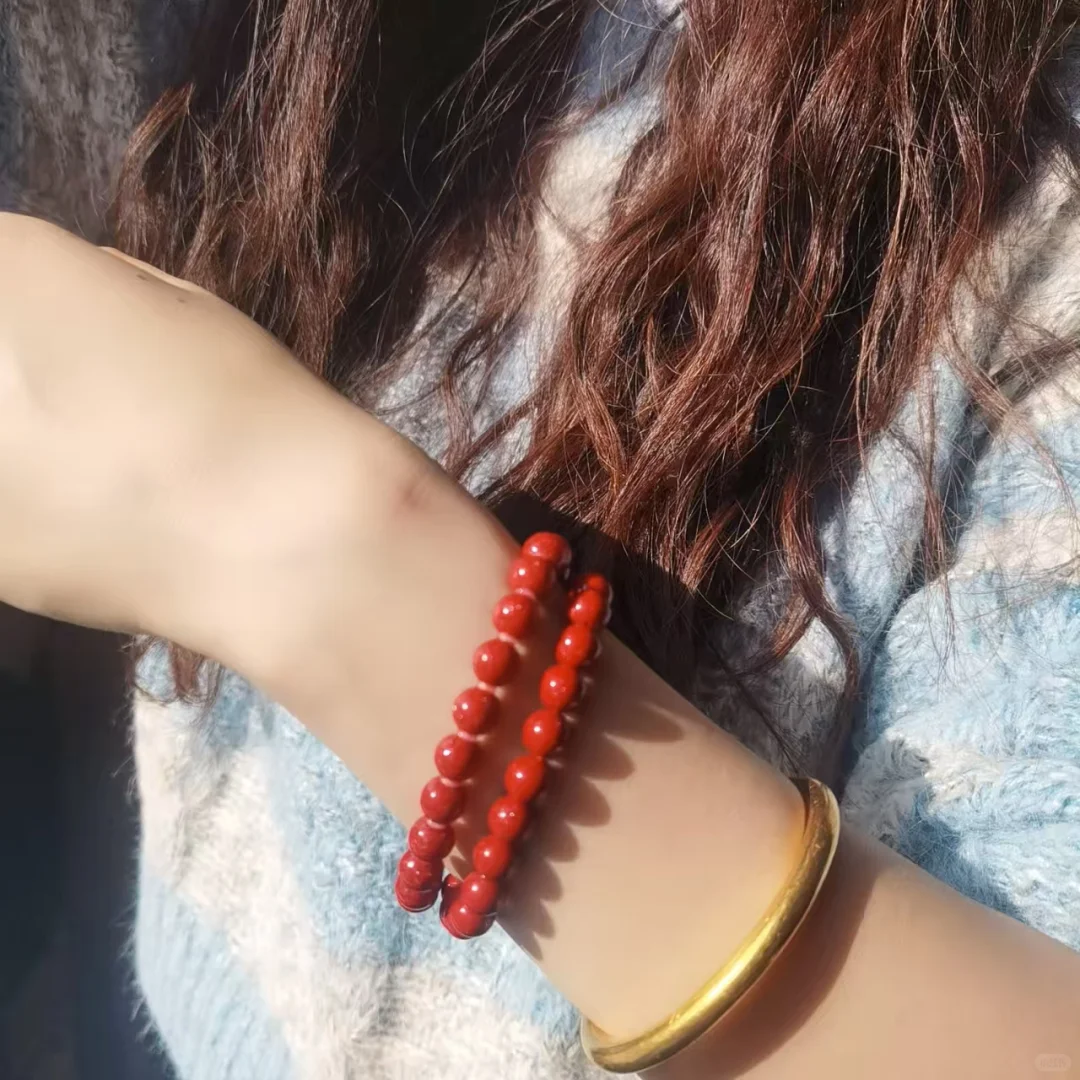 🔥高含量纯天然朱砂手串｜显白又显气质