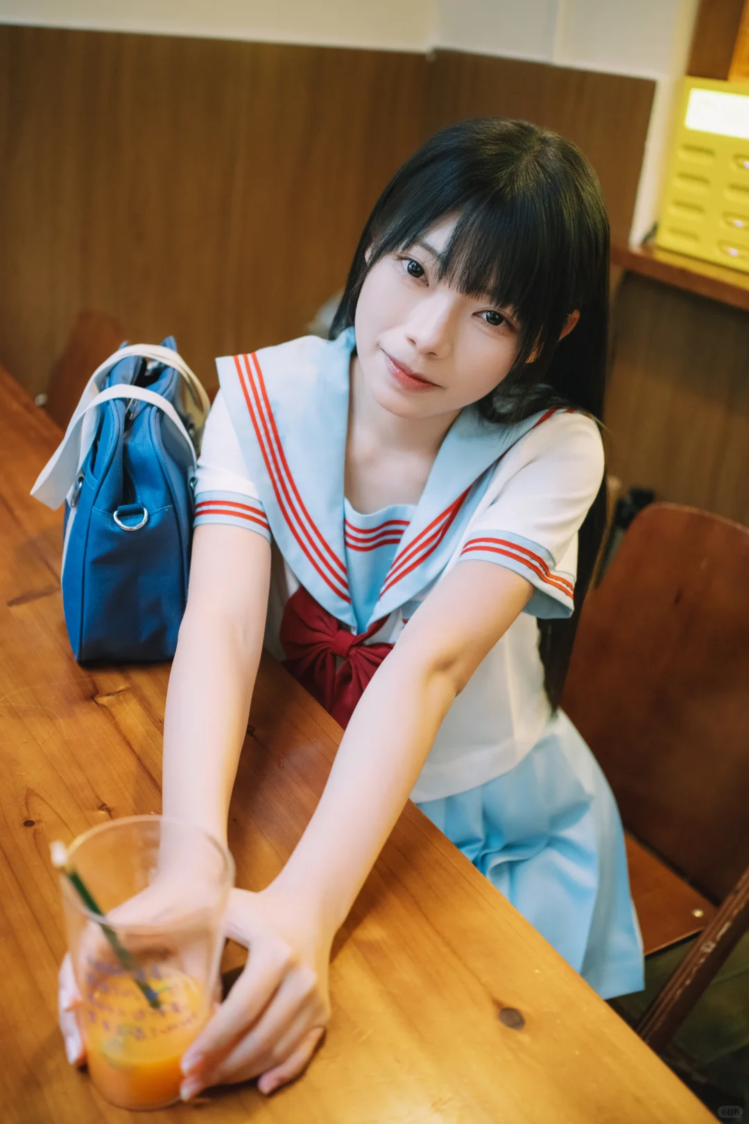 一起在咖啡店复习吧🐰