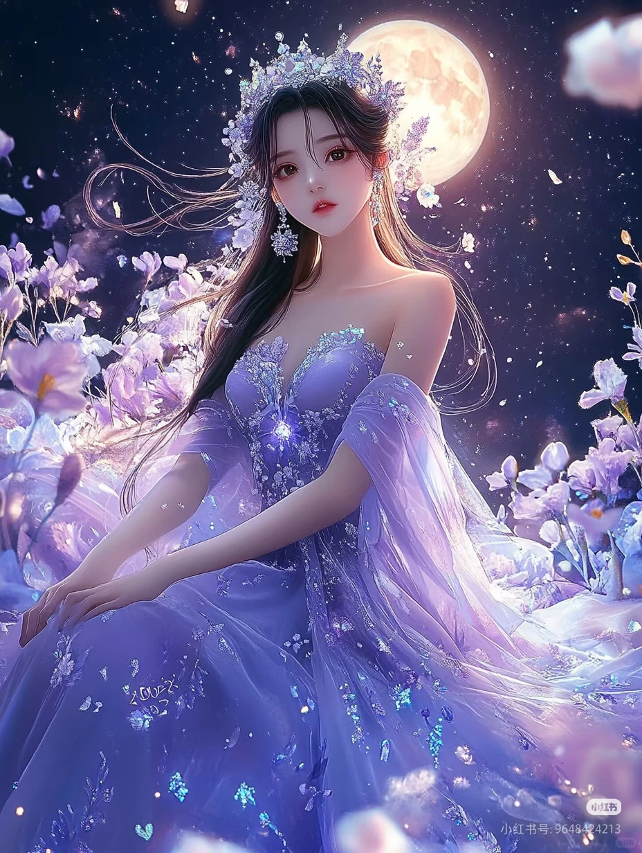 梦幻| 紫色 唯美动漫头像贴纸