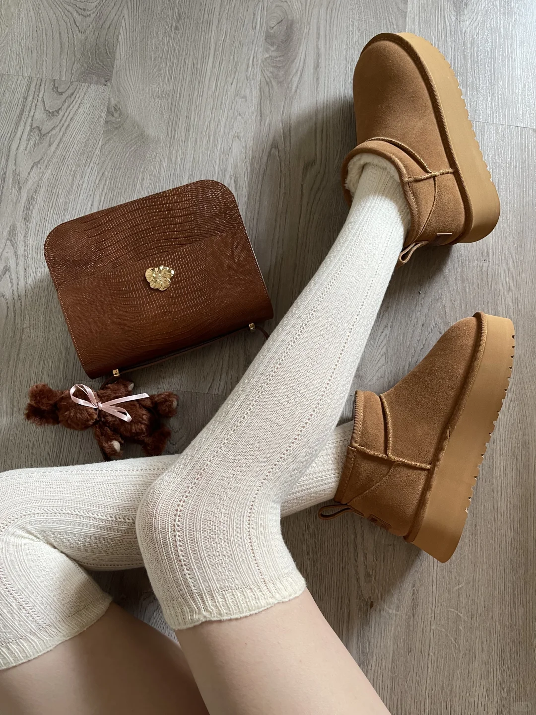 秋冬穿搭｜好有质感的过膝袜