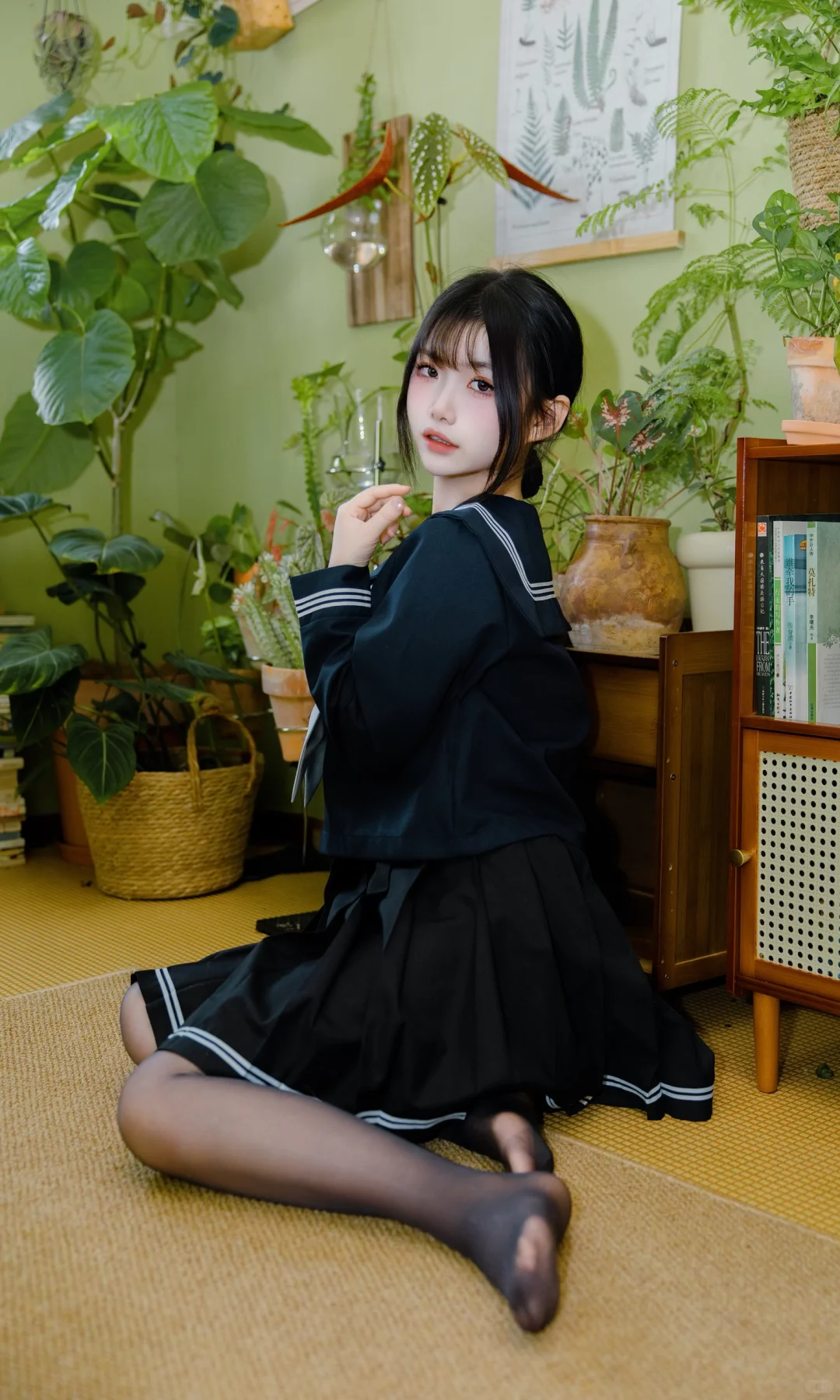 今日份居家日系少女写真，甜妹来袭