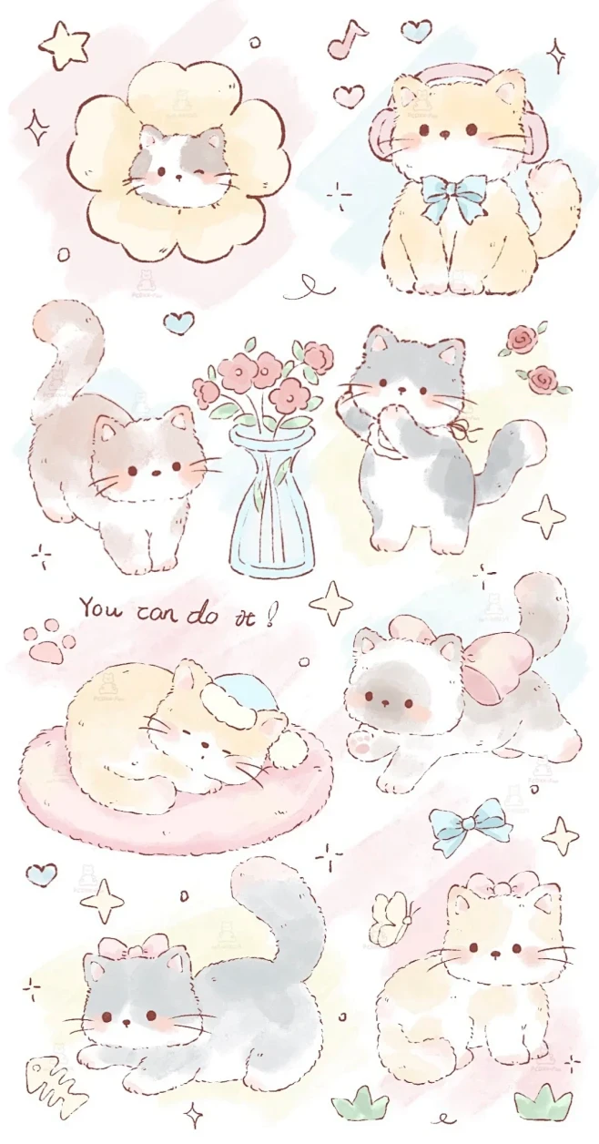 ✨奶系小猫🎶壁纸🐾超可爱💥