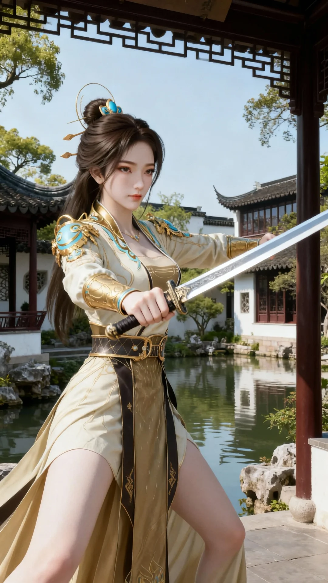 国漫女神｜姚曦遮天高清AI二次元动漫壁纸