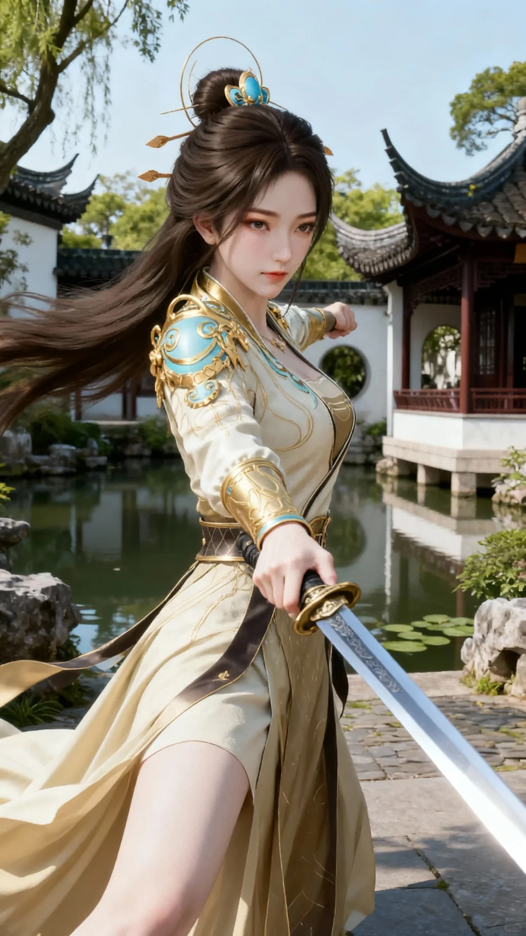 国漫女神｜姚曦遮天高清AI二次元动漫壁纸