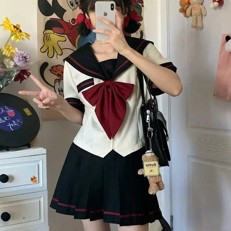 花见森水手服绝了！🎀校供感天花板✨