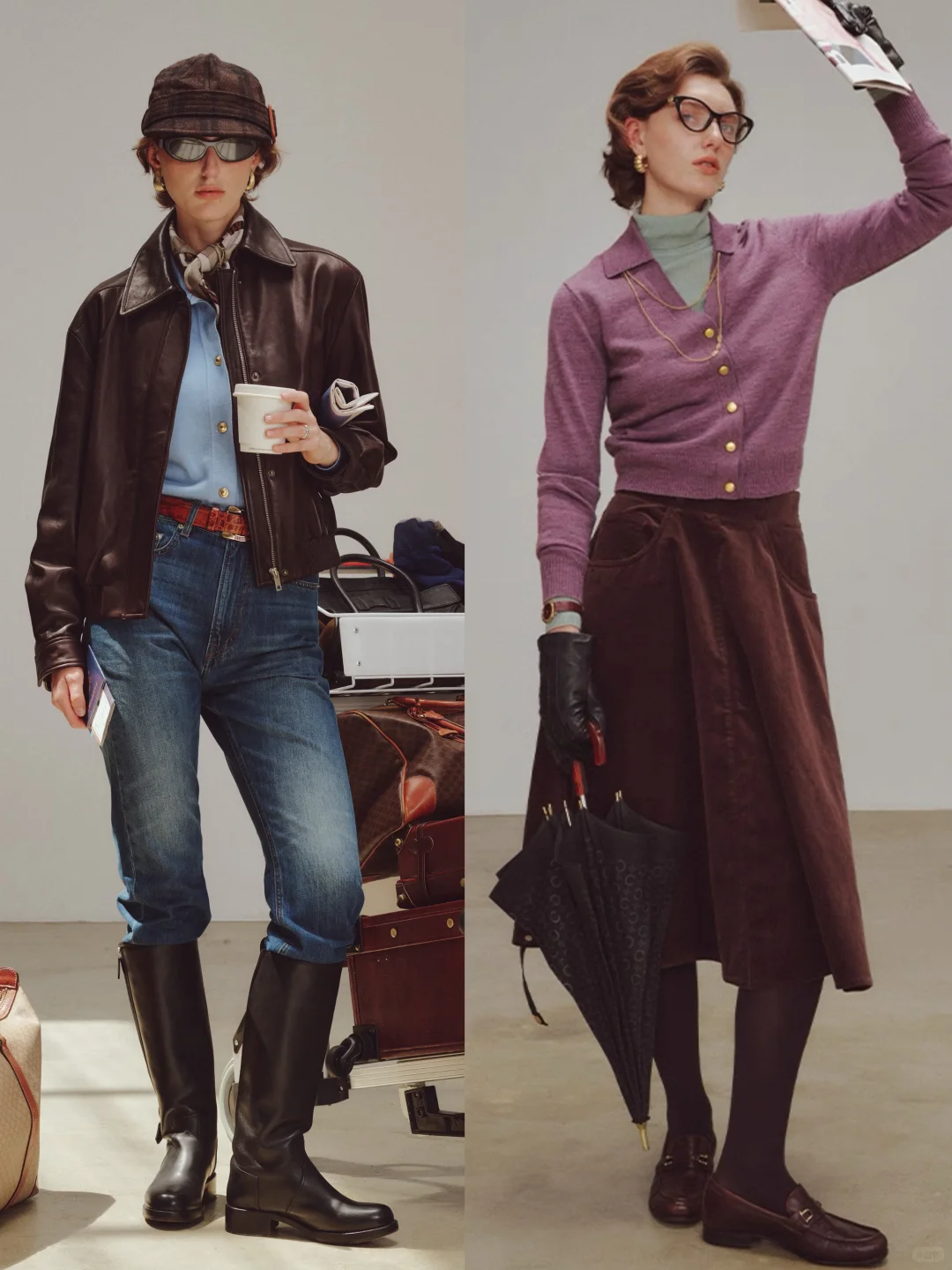 “90年代时尚编辑”知识分子穿搭：三所Vintage