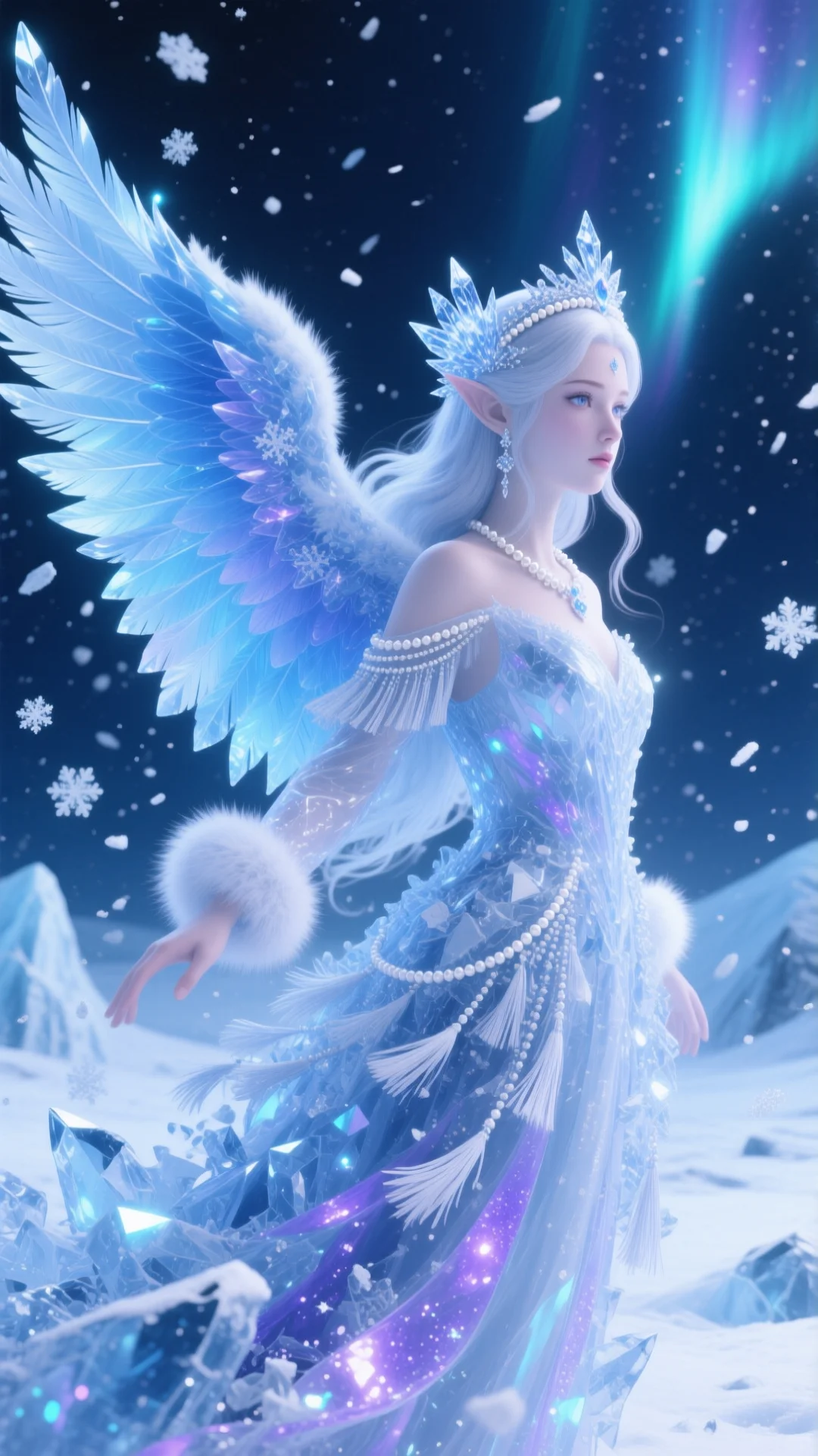 AI绘图打卡~白色精灵，纯洁与优雅的象征✨