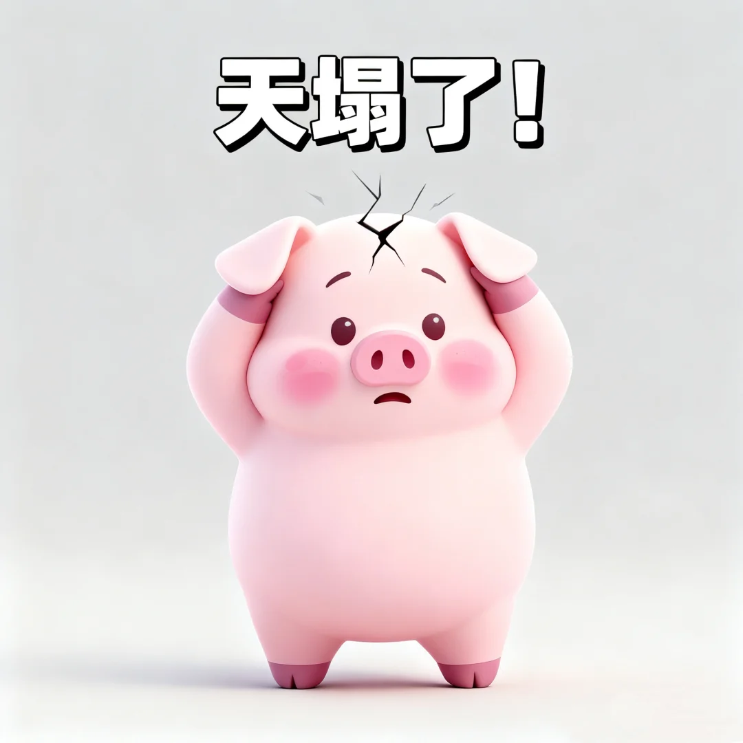 小肥猪表情包～天塌了！我撑住！