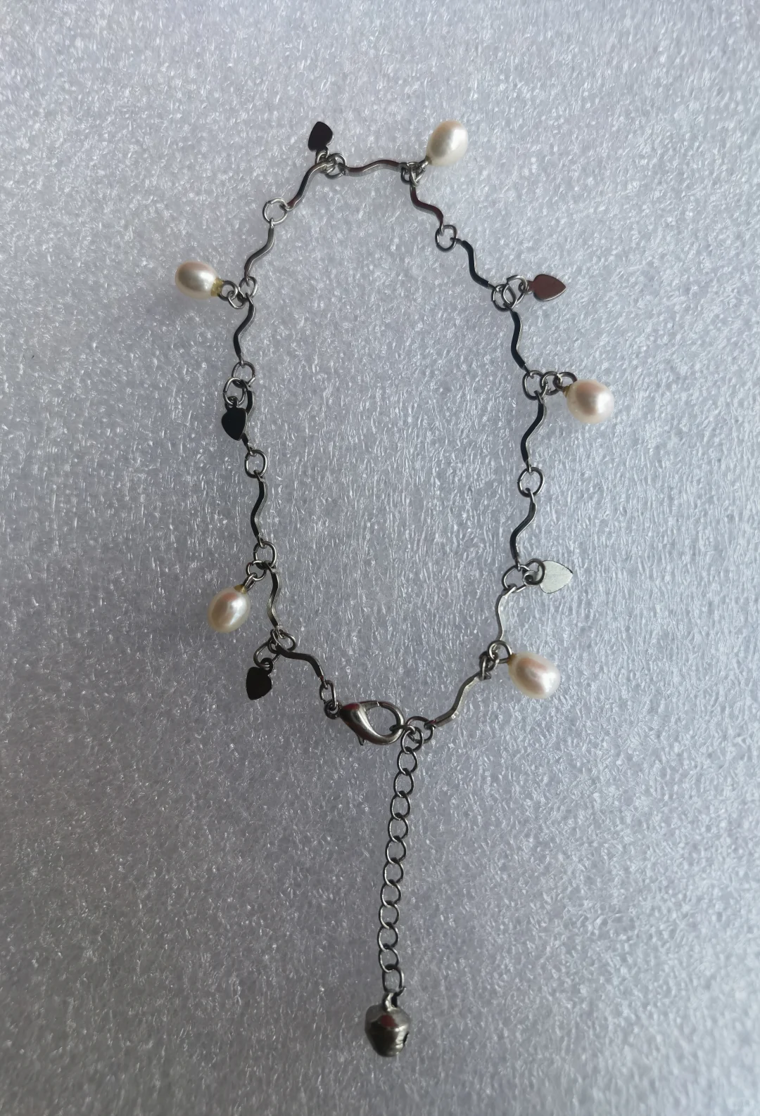 白色天然珍珠脚链！秒杀价38元每条包邮！购